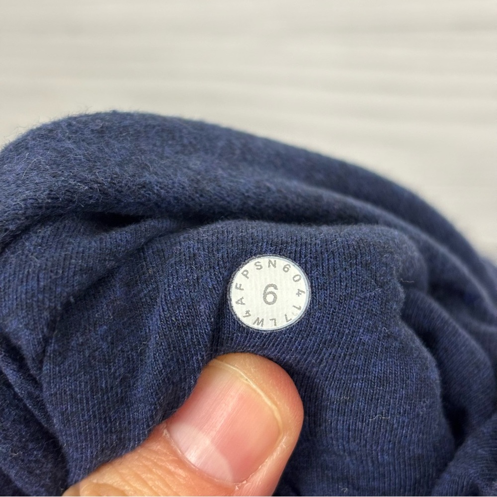 Lululemon Scuba Hoodie Jacket Light Cotton Fleece Navy Blue Size 6 - Picture 7 of 7